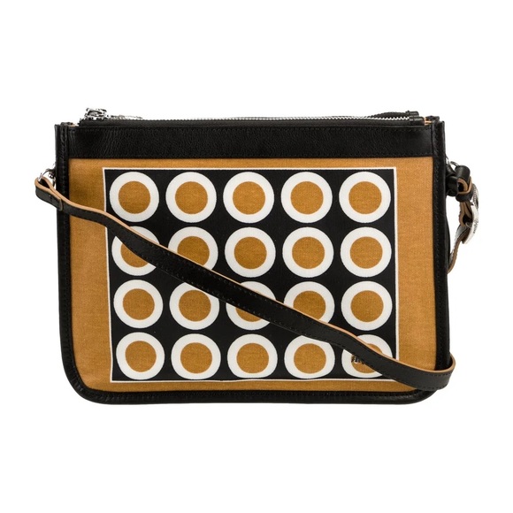 BRIGHTON vintage Vera Neumann collection crossbody black • mod circles - Picture 6 of 9
